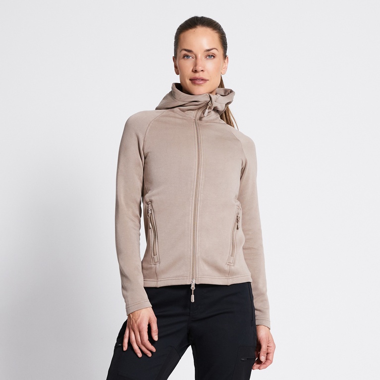 Functional hoodie "Vegby" Taupe